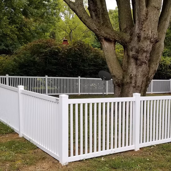 Easy-Installation-Vinyl-Picket-Fence-PVC-Picket-Garden-Fence-Plastic-Picket-Pool-Fence-with-Picket